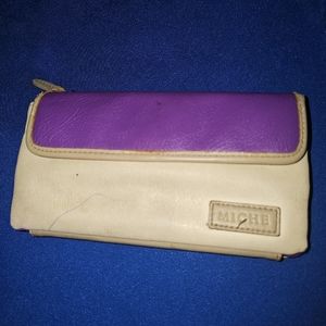 Minche multipockets Leather Bifold long Wallet